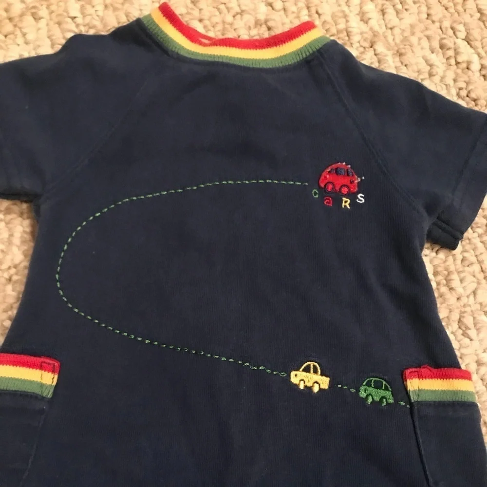 NICU 2001 PREEMIE CARS Appliqué Romper